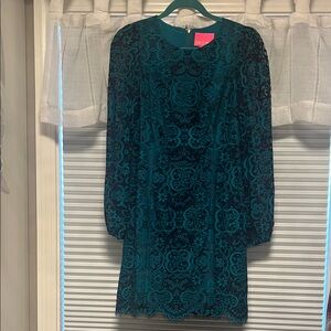 Lilly Pulitzer Teal Lace Dress